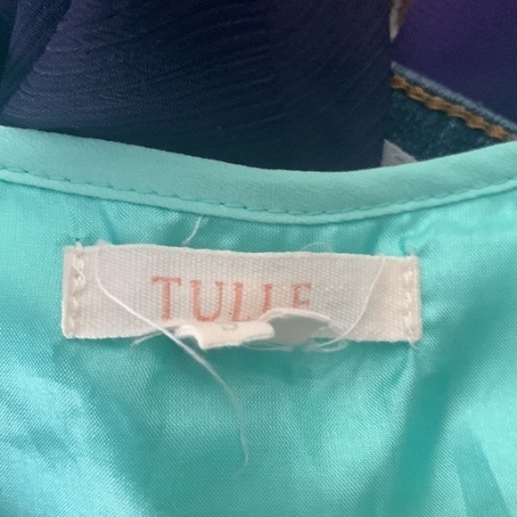 Tulle Dress Mint Green Sleeveless Ladies Size Small - Picture 5 of 11